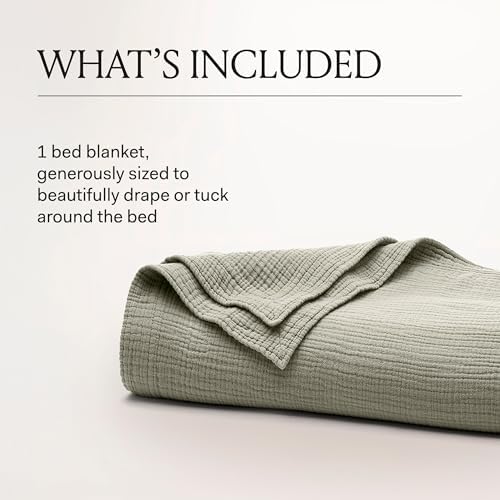 BOLL & BRANCH Dream Bed Blanket, King/Cal King, Sand