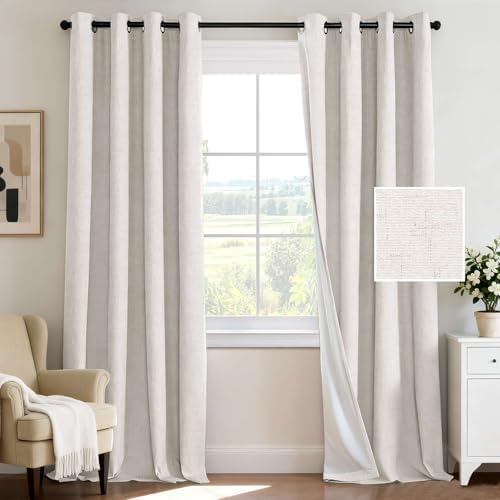 H.VERSAILTEX 100% Blackout Curtains for Bedroom 108 Inches Long