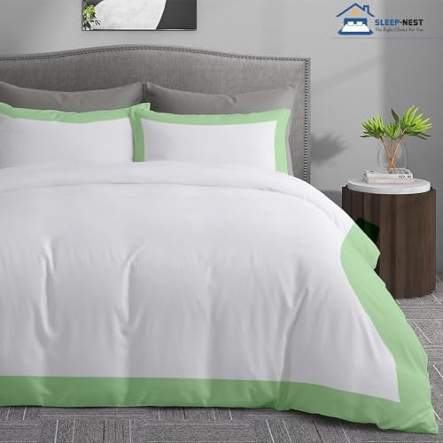 SLEEP-NEST Dual Tone Duvet Cover Set California King 104"x98" Long