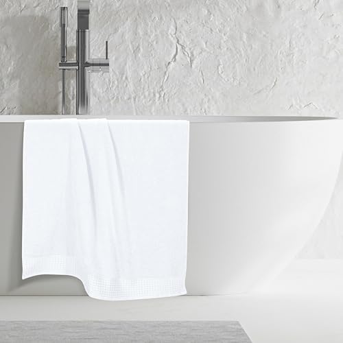 GLAMBURG Cotton 2 Pack Oversized Bath Sheet 35 x 70, Large Bath Sheet