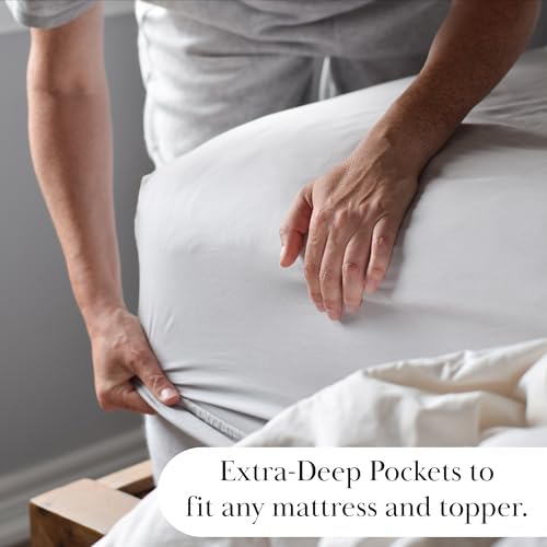 Hotel Quality Soft 2 Pack Queen Fitted Sheet Only 21 Inch Extra Deep