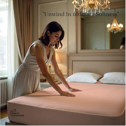 2-Pack Fitted Sheet Twin XL, Pure Cotton Percale Weave Fitted Bottom