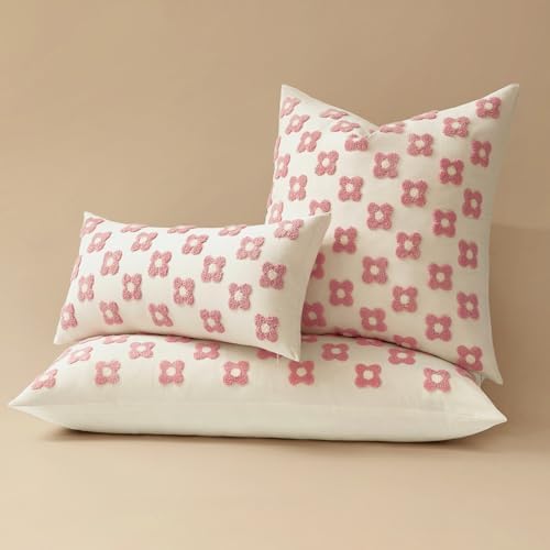 EMEMA Decorative Throw Pillow Covers Daisy Sun Flower Jacquard