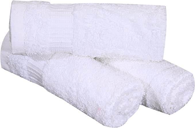 GOLD TEXTILES Premium White Washcloths Set - 480 Pack | 12x12 inches