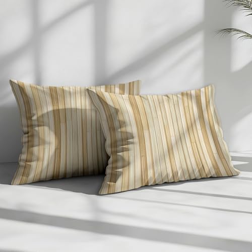 California King Duvet Cover Set Vertical Lines of Wood Grain Texture