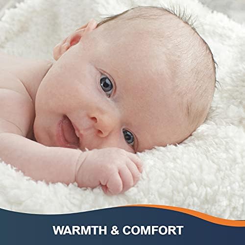 Walensee Sherpa Fleece Blanket (King Size 108”x90” Camel) Plush Throw