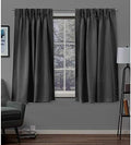 JESIRA Double Pinch Pleated Blackout Window Curtain Panels 100%