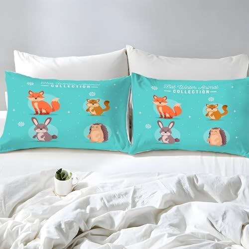 Gray Rabbit Duvet Cover Set HedgehogBedding 3D Printed - 100%