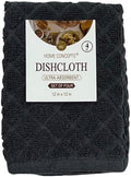 Serafina Home Diamond Weave Dark Grey Solid Neutral Kitchen Dish