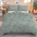 King Duvet Cover Set with Zipper Closure, Parsley and Dandelion