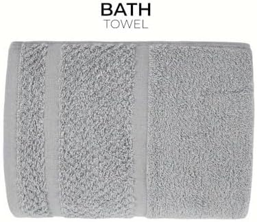 Cotton 10-Piece Towel Set, 100% Cotton Absorbent Towels, Includes 4