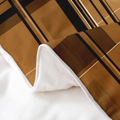 Erosebridal Boho Beige Brown Grey Duvet Cover Set Mid Century 100%