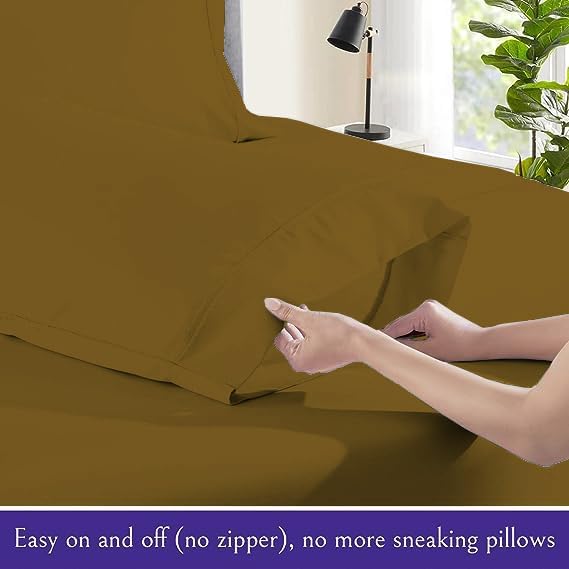 Silentnight Full (54X75) Taupe Solid 100% Egyptian Cotton Sateen Sheet