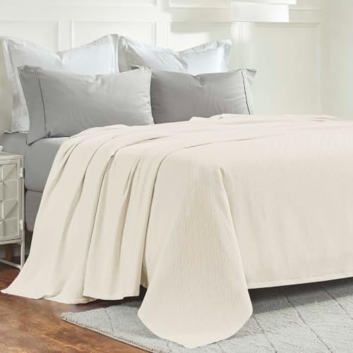 SUPERIOR Milan Cotton Blanket, for Picnic, Beach, Traveling or