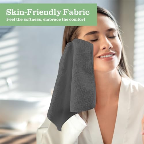 UNIMADE Washcloths Bulk 100 Pack Face Towels, Highly Soft Wash Cloths