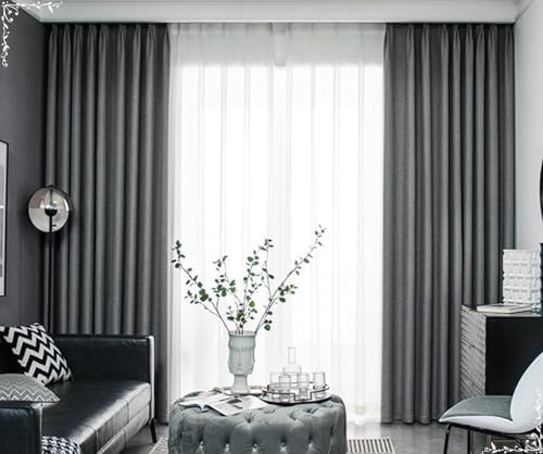 Beydodo Living Room Darkening Curtains 84 inches Long, Dining Room