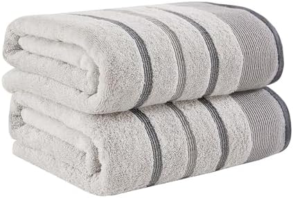 Great Bay Home Decorative Oversized Bath Sheet Set - Cotton 2 Pack