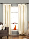 Cream Tab Top 90% blackout Curtain / Drape / Panel - 50W x 63L - Piece