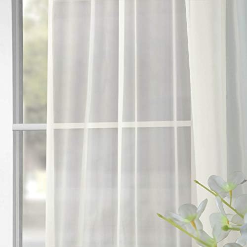 HPD Half Price Drapes SHCH-VOL3-96-PR Solid Voile Poly Sheer Curtain