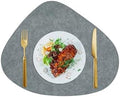 Daesar Placemats Set of 6, Waterdrop Table Mats Reversible Solid Color