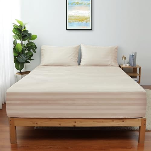 100% Egyptian Cotton California King Fitted Sheet, 600 Thread Count