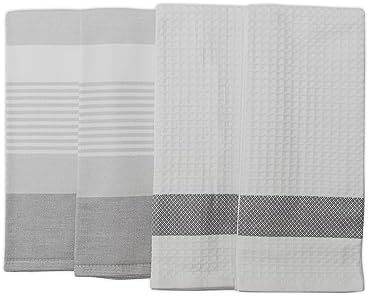 MyPillow Kitchen Dish Towels 4-Pack Gray