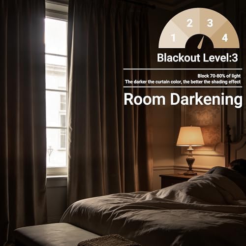 Pinch Pleated Black Blackout Velvet Curtains 84 inch Length 2 Panel