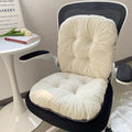 White Seat Cushion - 17 * 17 Inch, Soft Office & Indoor Rocking Chair