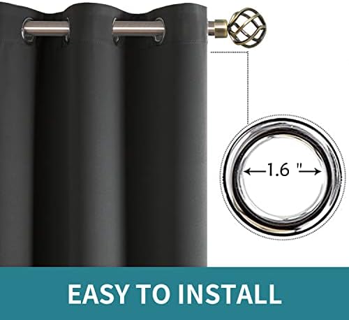 BGment Blackout Curtains - Grommet Thermal Insulated Room Darkening