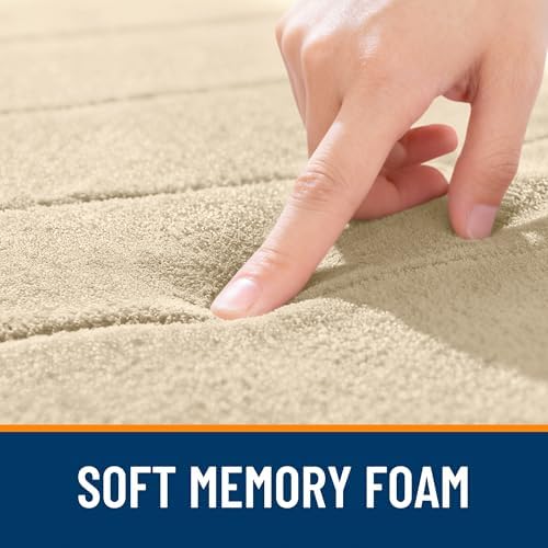 OLANLY Memory Foam Bathroom Rugs and Toilet Rugs, Bath Rug Size 44x32