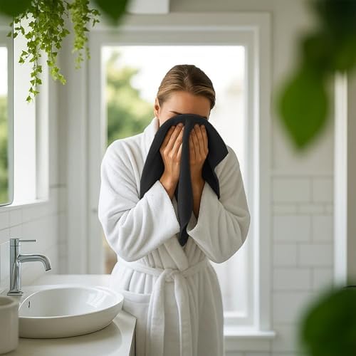 RIVERSIDE 60-Pack Cotton Washcloths – Soft & Absorbent Face Towels