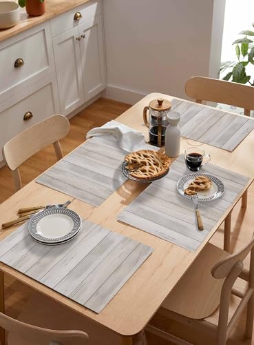 Placemats Set of 8, Beige Woven Placemat, Linen Place Mats for