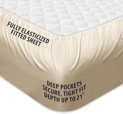 COONP Queen Mattress Topper, Extra Thick Pillow Top Mattress Pad Cover