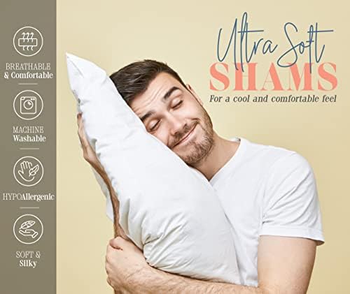 Elegant Comfort 2-Pack Sham Set Pinch Pleat Design, 1500 Premium Hotel