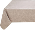 Fitable Nature Faux Linen Tablecloth Rectangle 54x108 Inch for 6 Ft