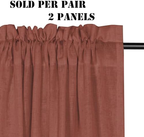 H.VERSAILTEX Linen Curtains Elegant Natural Linen Blended Curtains