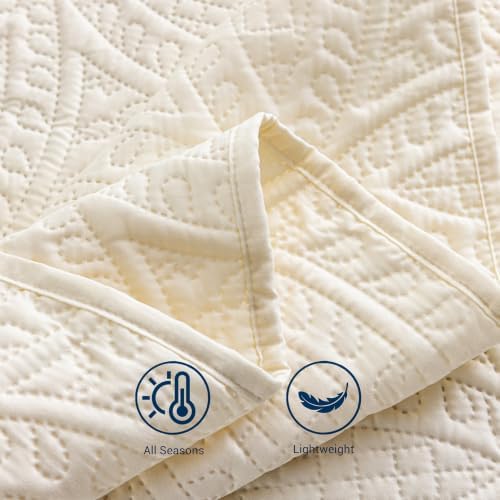 SheRest King Quilt Bedding Set - Soft Breathable Bed Quilt, Modern