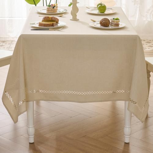 Deep Dream Rustic Rectangular Tablecloth, Linen-Style Table Cloth with
