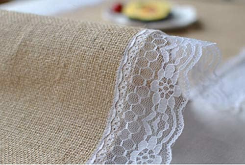 Wedding Linens Table Runner, Table Runner 12x108 Inch Khaki White