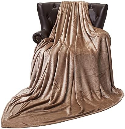 Fleece Blanket King Size 108x90 inches -Lightweight Plush Fuzzy Cozy