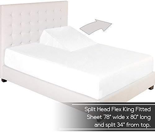 100% Cotton Split-Top-King (Adjustable King Bed Size Sheets) 300TC