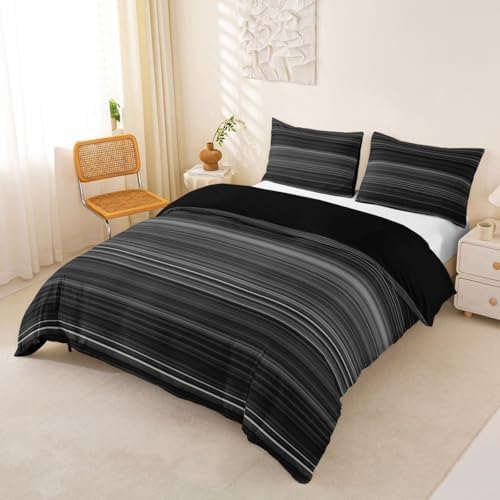 Erosebridal Ombre Geometric Comforter Cover Queen Size Ombre