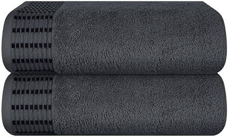 BELIZZI HOME Cotton 2 Pack Oversized Bath Towel Set 28x55 inches