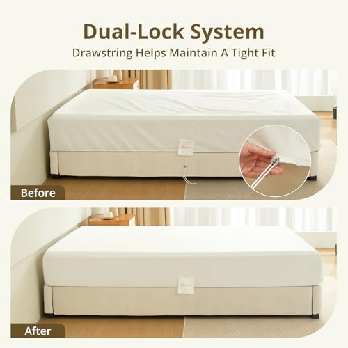King Fitted Sheet Only Extra Deep Pocket Fits 14" to 18" Mattress