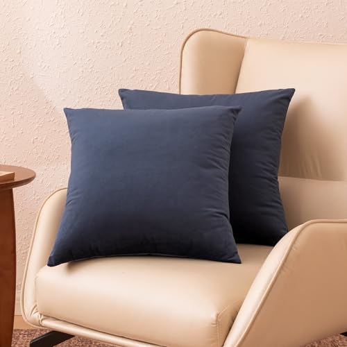 Amazon Basics Velvet Throw Pillow Covers, Soft Decorative Square