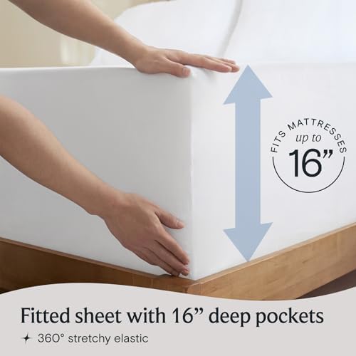 Twin XL Sheets Set, Cooling & Soft Deep Pocket Bed Sheets, 3PC