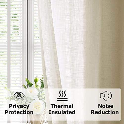 Frelement 108 Inches Extra Long Room Darkening Curtains for High