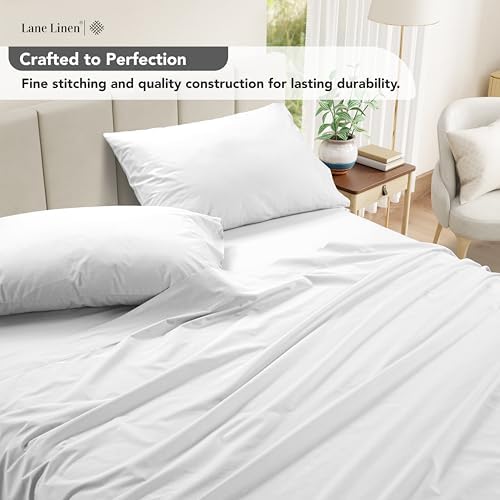 LANE LINEN Twin Bed Sheets – Long-Staple 100% Cotton Sheet Set