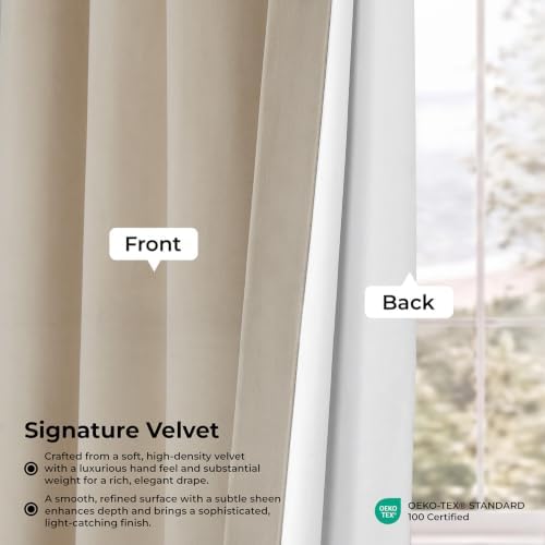 HPD Half Price Drapes Signature Velvet Thermal Blackout Curtains for