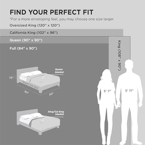 Bedsure Soft King Size Blankets for Bed Grey 108"x90"